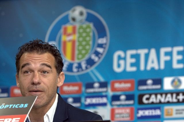Luis García se despidió ayer del Getafe en una rueda de prensa.