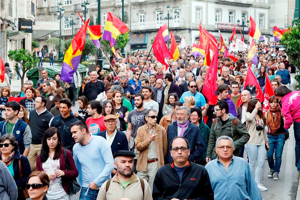La manifestación transcurrió por las calles del centro hasta la calle Segunda República.