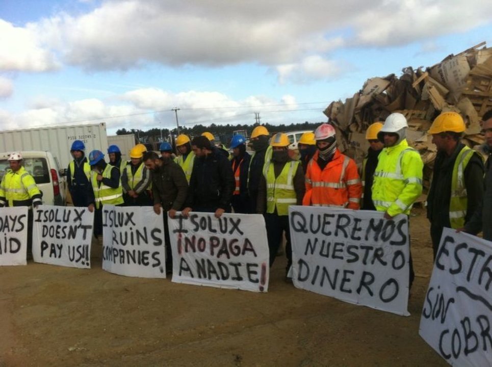 Protesta contra Isolux de Siglobal