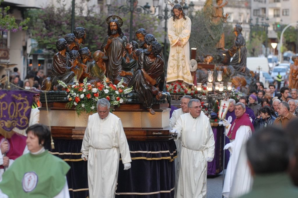 La procesión del Jueves Santo por Rosalía de Castro, celebrada en 2012.