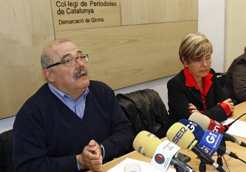 Manel Nadal y Pia Bosch, dos de los nueve miembros de la ejecutiva de la Federación del PSC en Girona que han presentado su dimisión