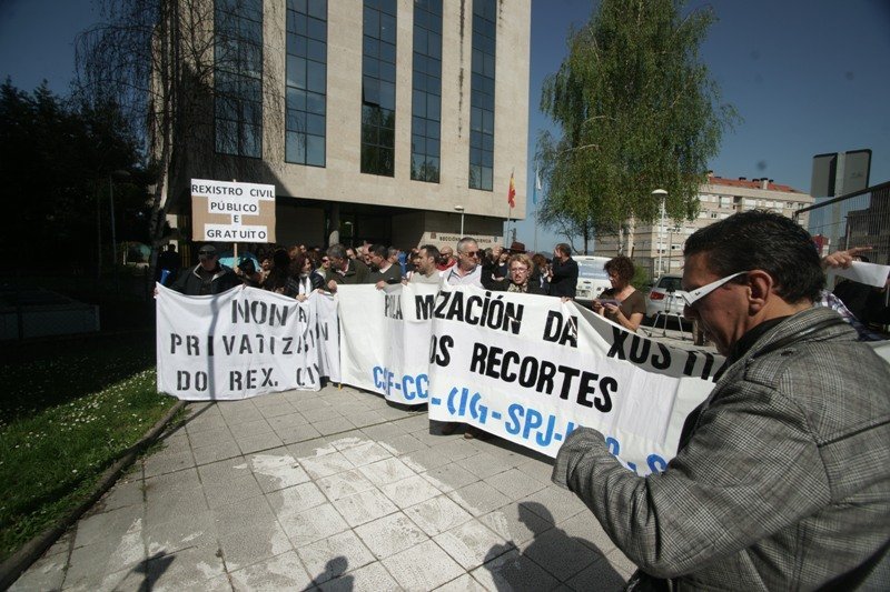 Vigo ha protagonizado decenas de movilizaciones contra la reforma del Registro Civil.