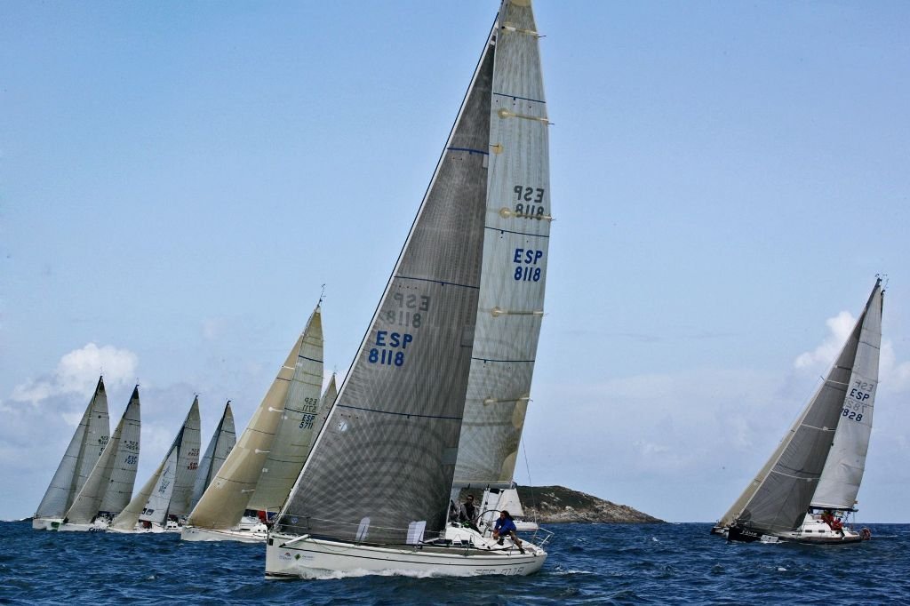 Imagen de la flota durante la pasada edición del Trofeo Conde de Gondomar.