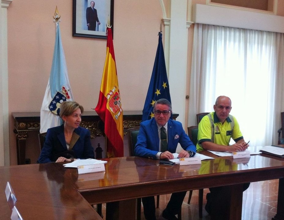 Antonio Coello en la reunión de la comisión de seguridad.