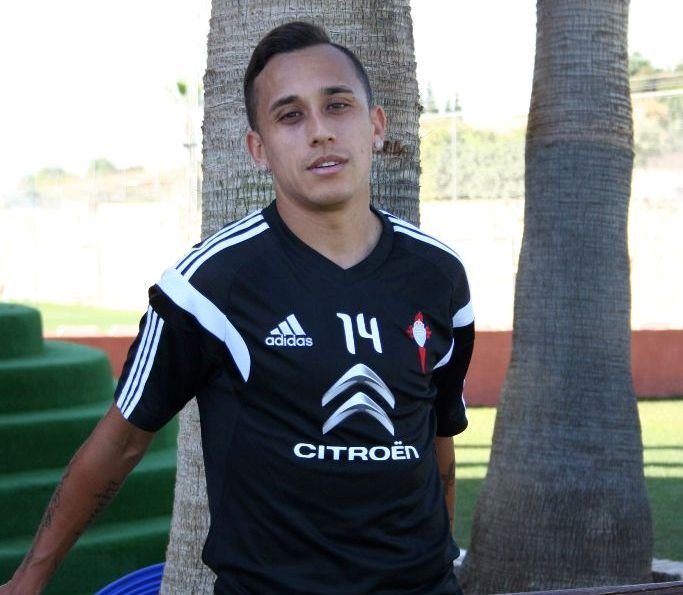 Fabián Orellana, ayer en el Marbella Football Center.