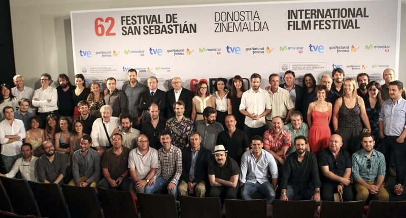 Elenco de actores de las películas incluidas en la sección oficial del Festival de San Sebastián.