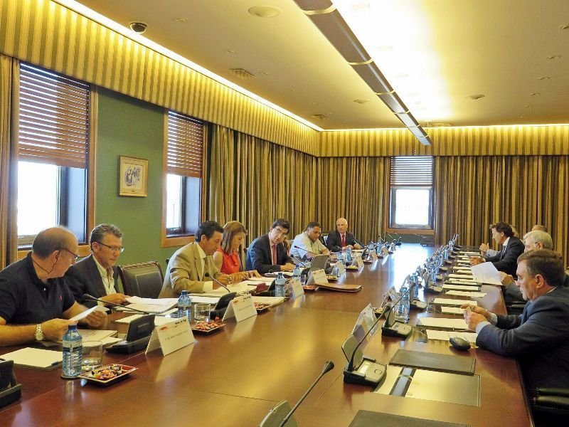 El consejo de administración del Puerto, en su reunión de ayer.