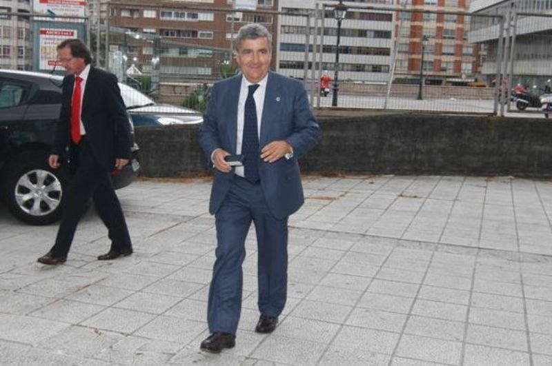 El vocal del CGPJ para Galicia, Juan Manuel Fernández, en su visita a Vigo el pasado mes de julio.