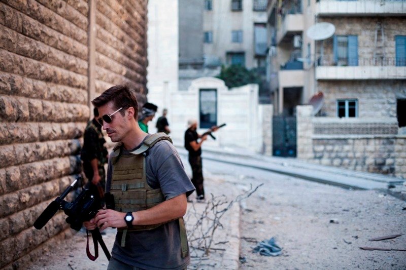 El reportero norteamericano, en Siria poco antes de su secuestro en 2012.