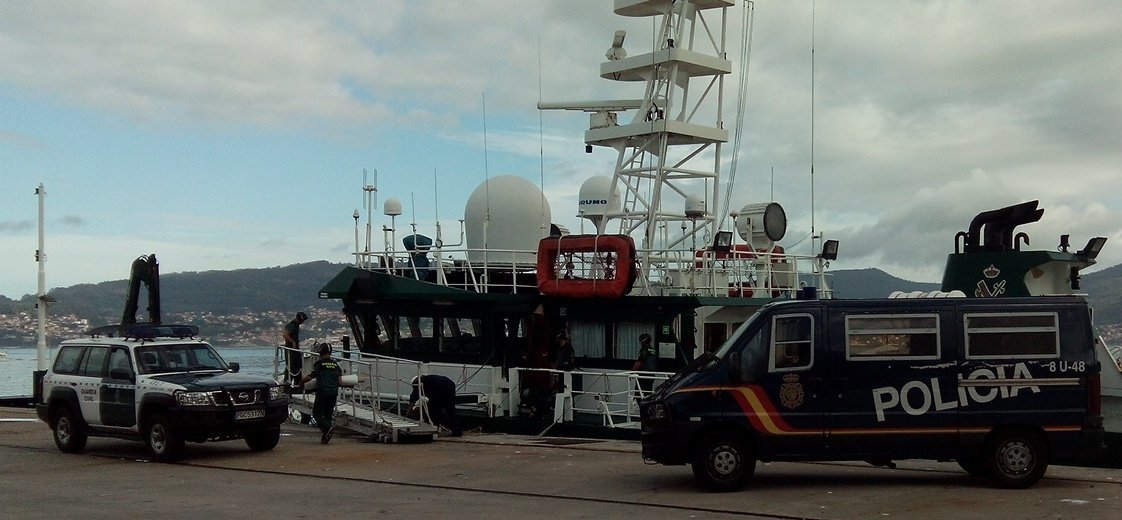 Interceptan un velero cargado con 800 kilos de cocaína con destino a Galicia// Vicente