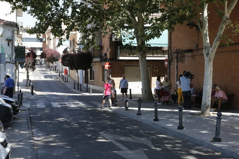 Calle de San Fernando de Henares en donde se produjo el último intento de secuestro.