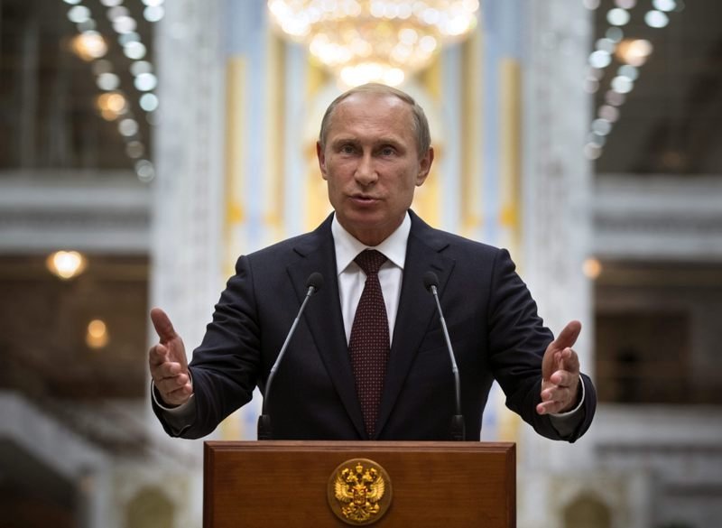 El presidente ruso, Vladimir Putin, el pasado miércoles en Minsk. 