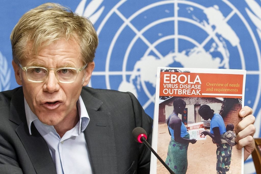 El director general adjunto de la Organización Mundial de la Salud, Bruce Aylward, ayer en Ginebra.
