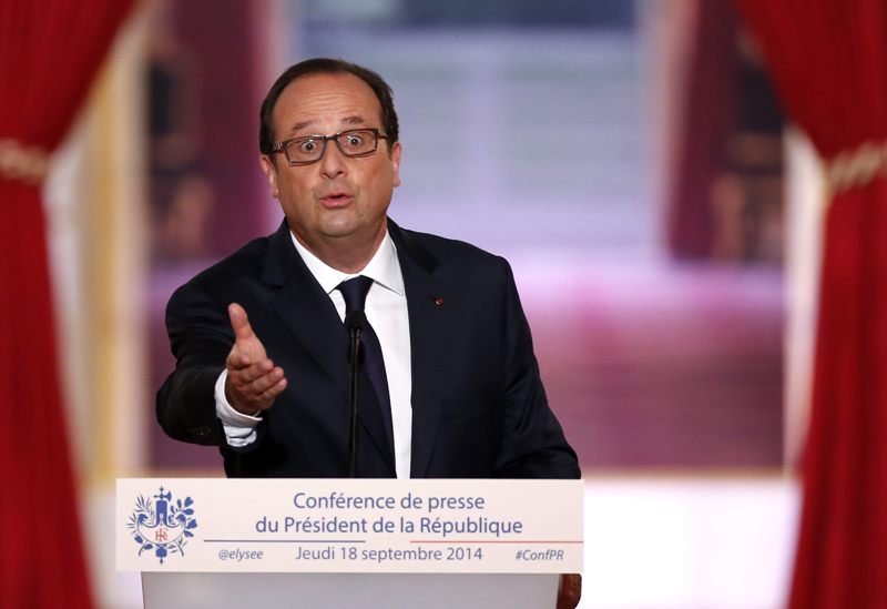 Hollande, en su intervención.