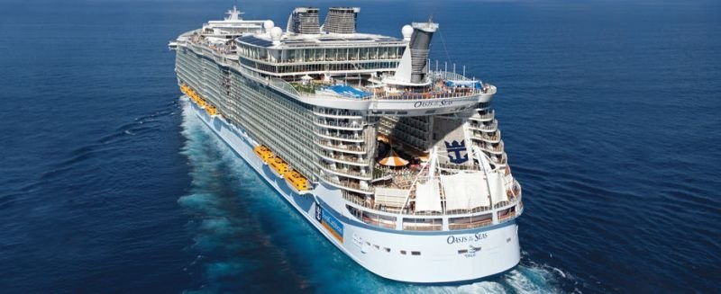 El "Oasis of the Seas", el crucero más grande del mundo, llegará a Vigo el 27. 