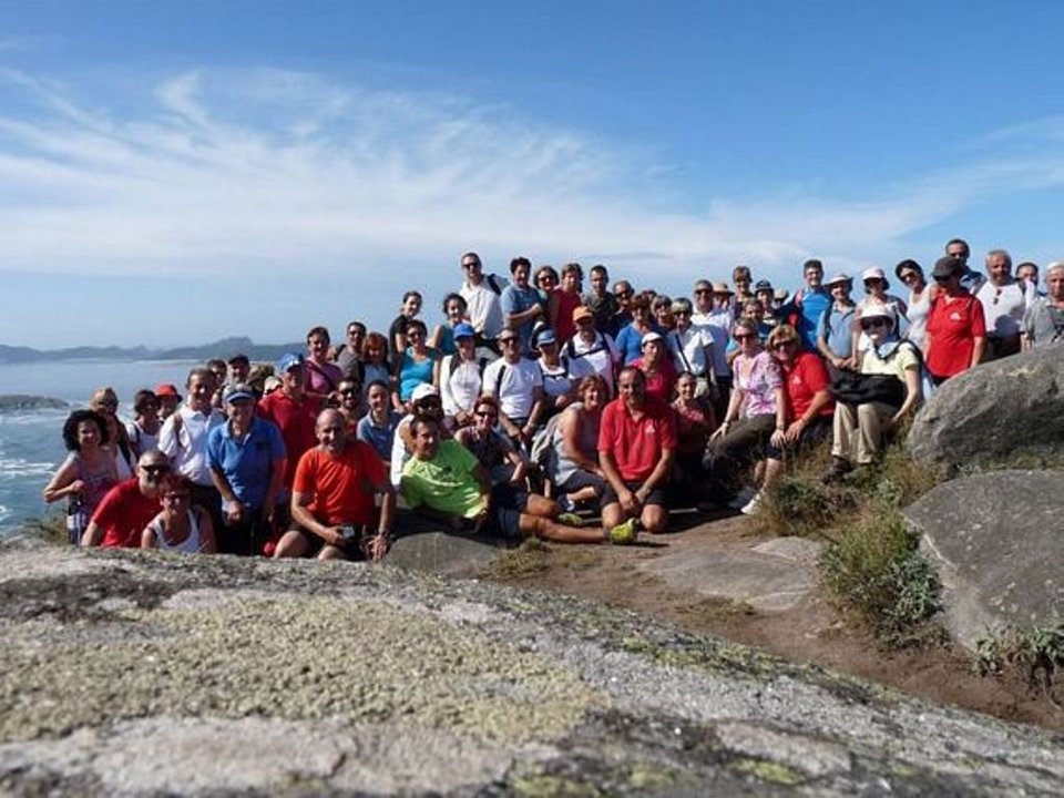 El grupo visitó a Costa da Vela.