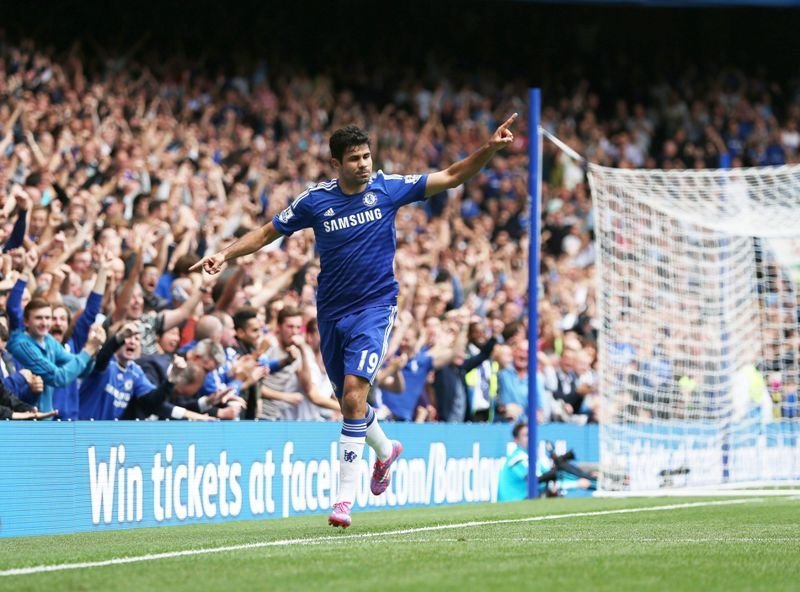 Diego Costa marcó un gol y brilló en la jugada del tercero del Chelsea. 