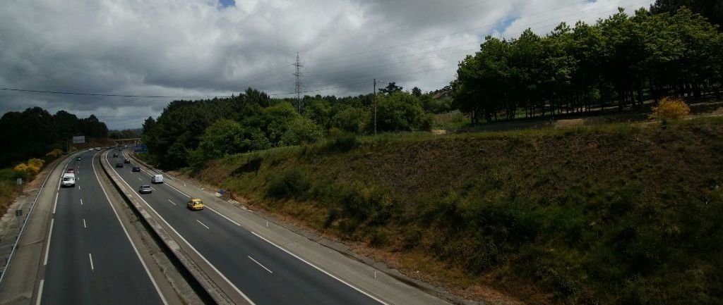 Terrenos de Liñeiriños, entre Puxeiros y Peinador, donde se pretende el desarrollo del complejo de ocio y comercio Porto Cabral. 