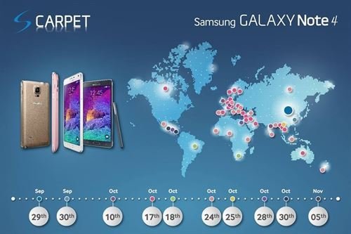 Samsung Galaxy Note 4 llegará a España el 17 de octubre