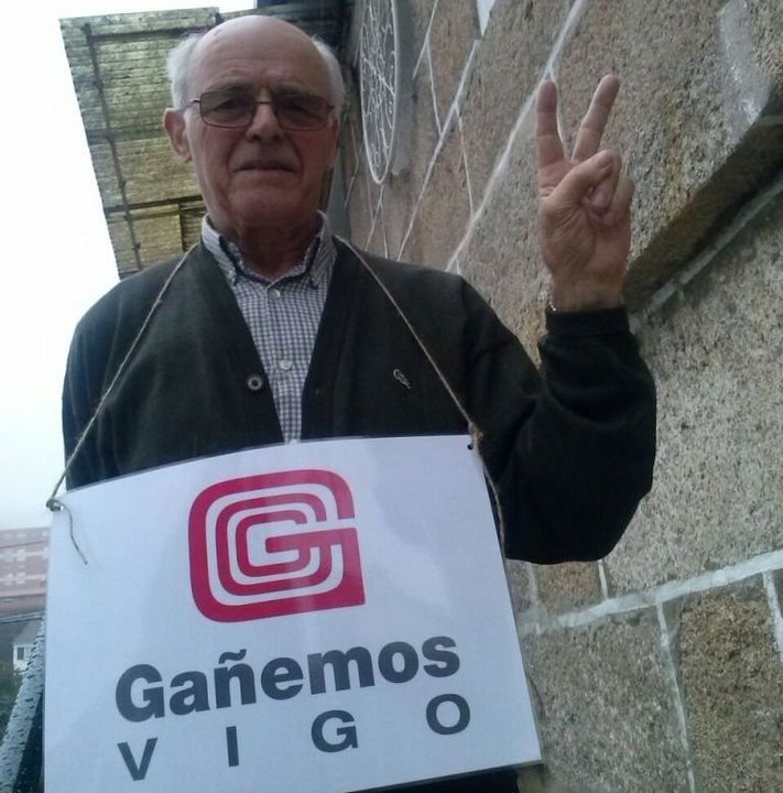 Benito Santos da misa e é voceiro de Gañemos.