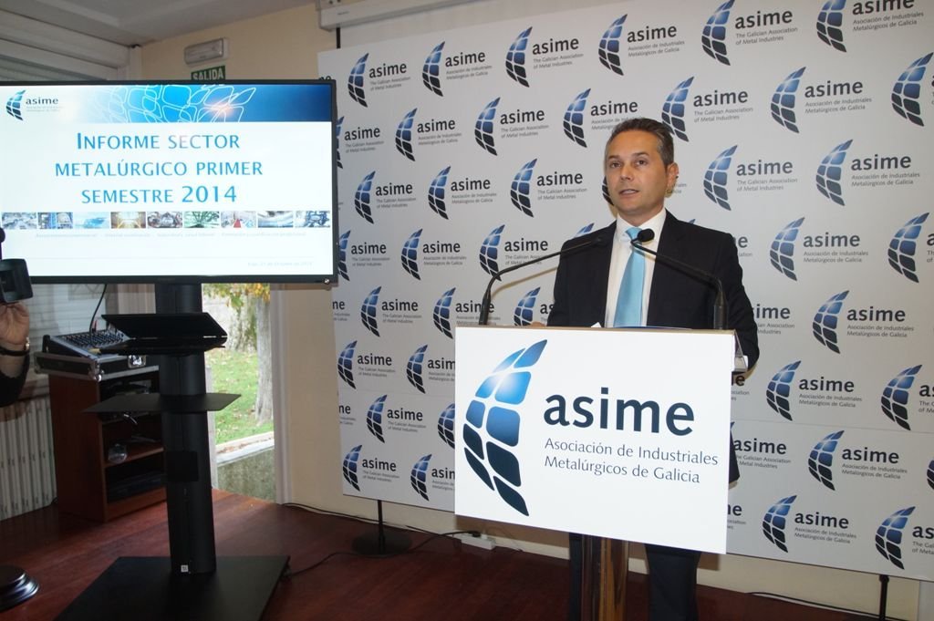Enrique Mallón, secretario general de Asime, ayer en rueda de prensa.