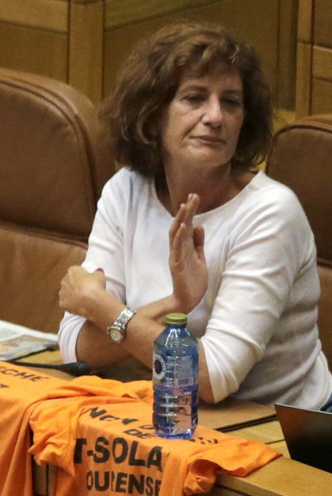 Consuelo Martínez, nunha sesión plenaria da Cámara.