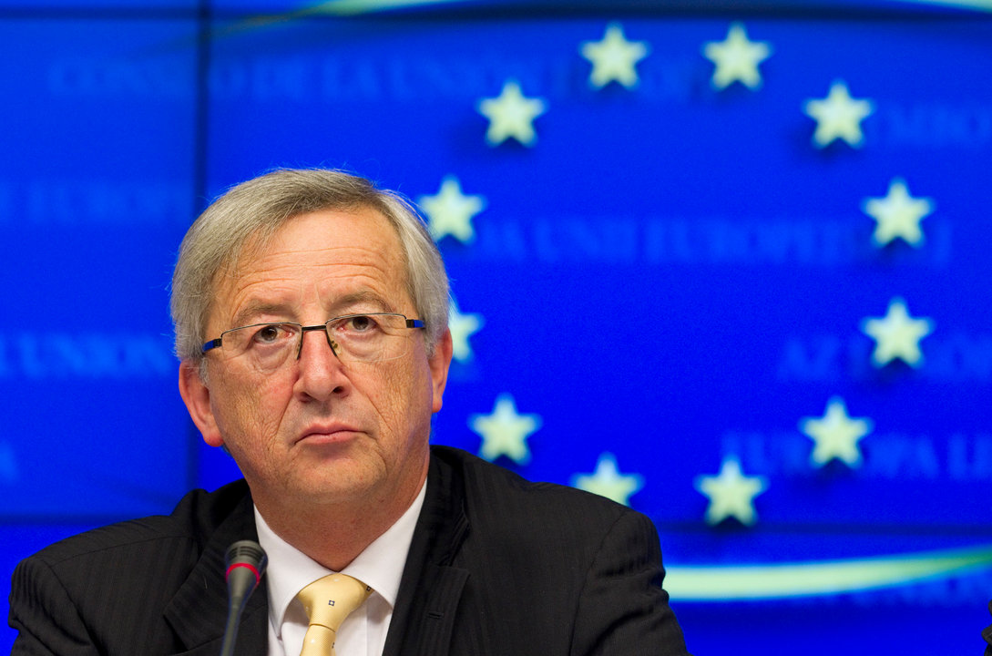 Jean-Claude Juncker, durante una de sus comparecencias al frente de la Comisión Europea.