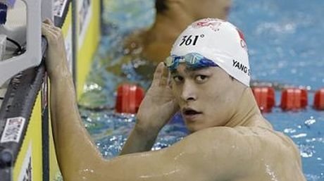 El campeón olímpico Sun Yang