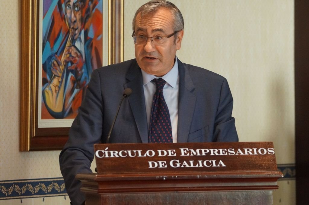 José Llorca, presidente de Puertos del Estado, ayer en su intervención  en un almuerzo.