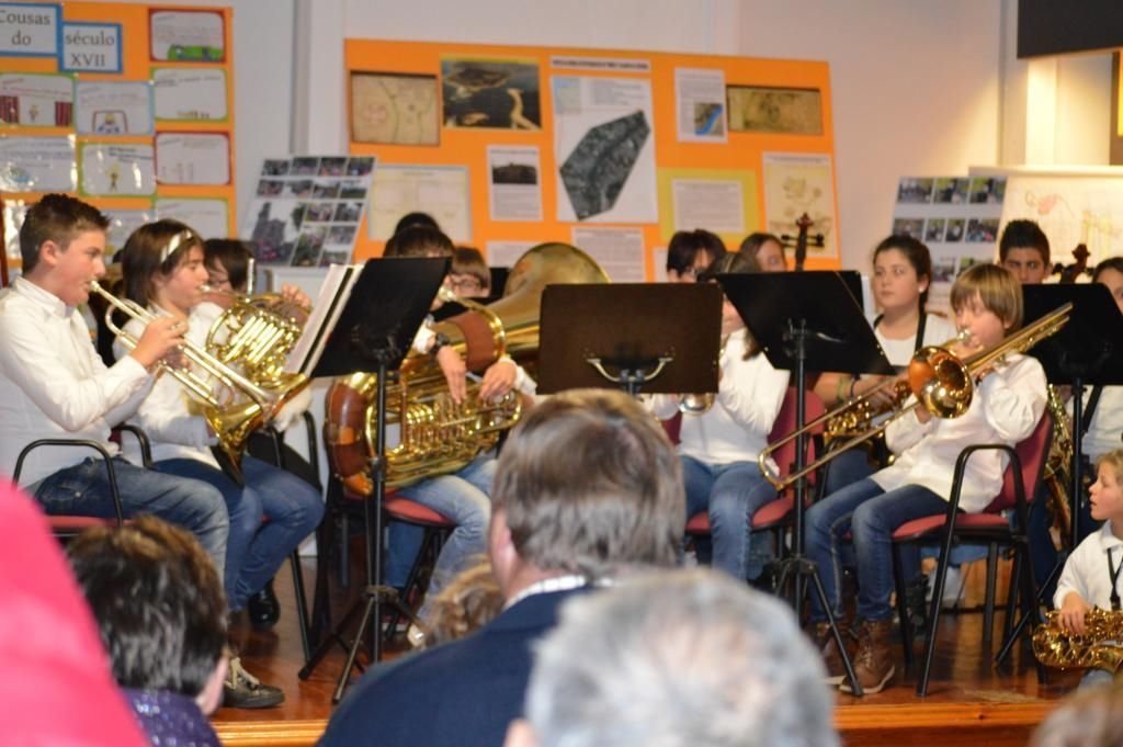 Un momento del concierto que ofrecieron los jóvenes músicos de la Escuela Municipal de Goián.