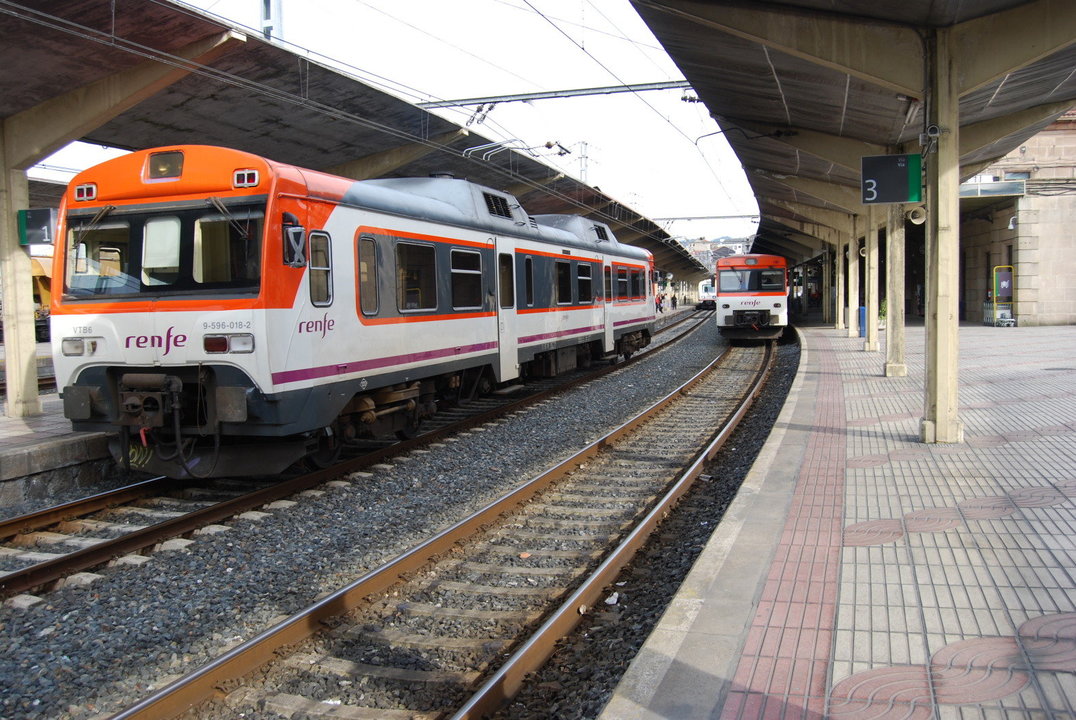 596 en la estación de Ourense empalme