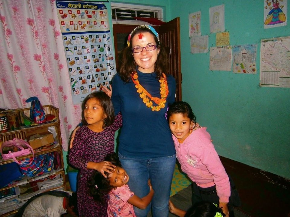 María José Villar pasó sus vacaciones ayudando en un orfanato de la población de Sunakothi.