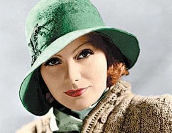 La actriz Greta Garbo.