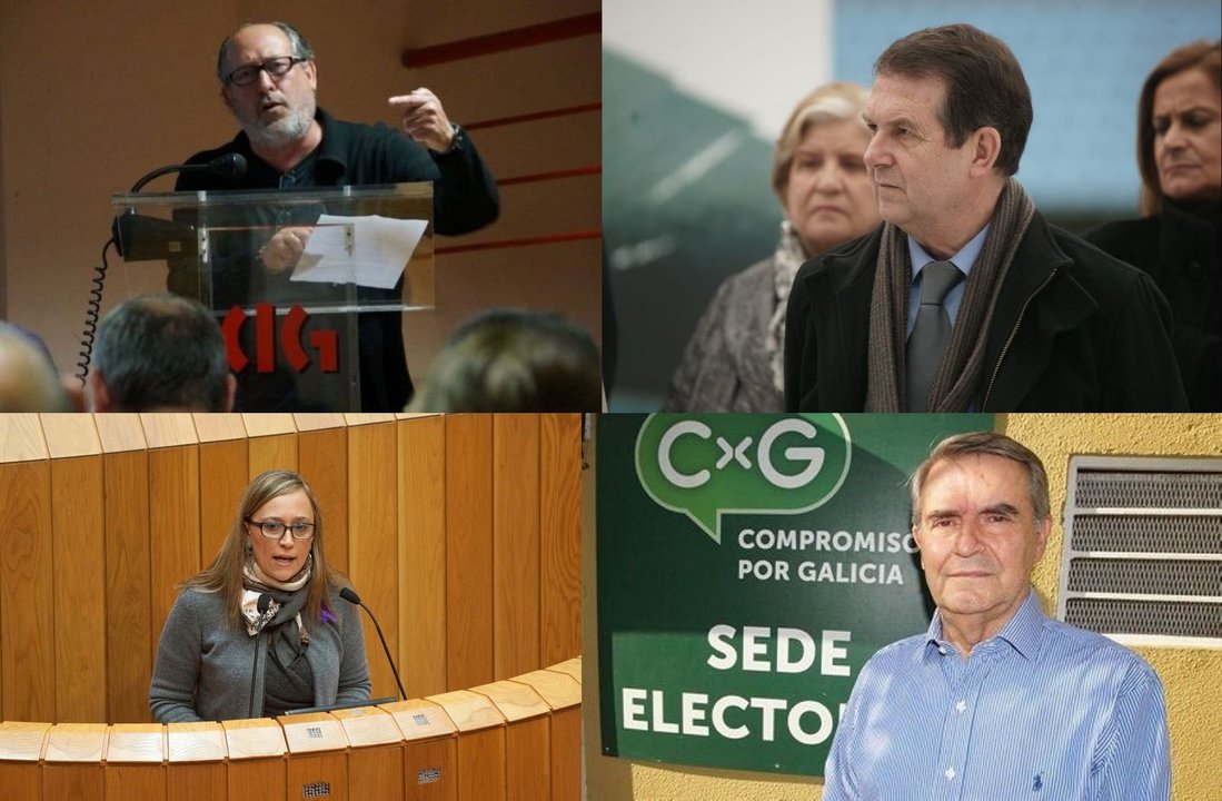 Los cuatro ya confirmados: Serafín Otero (de CIG a BNG), Abel Caballero (tercera vez), Elena Muñoz (de la Xunta a Vigo) y Miguel Barros (del PSOE a CxG).
