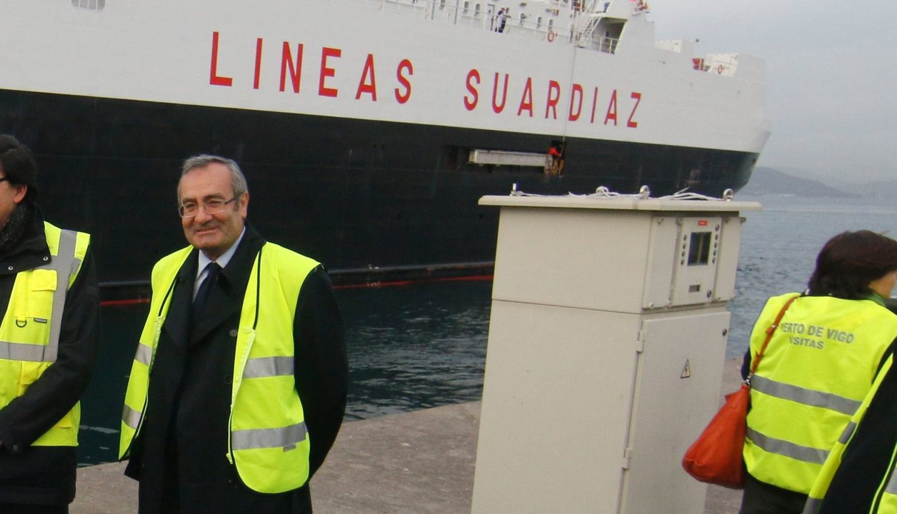 José Llorca, durante una visita a la Autopista del Mar, en Vigo.