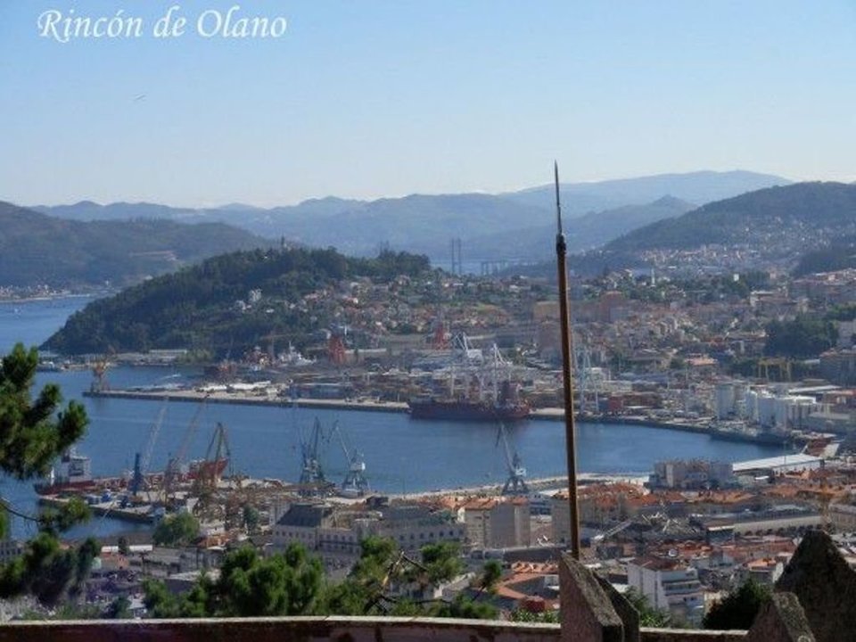 Parte de la bahía de Vigo: pese a los cambios, todavía se puede comprobar el parecido.