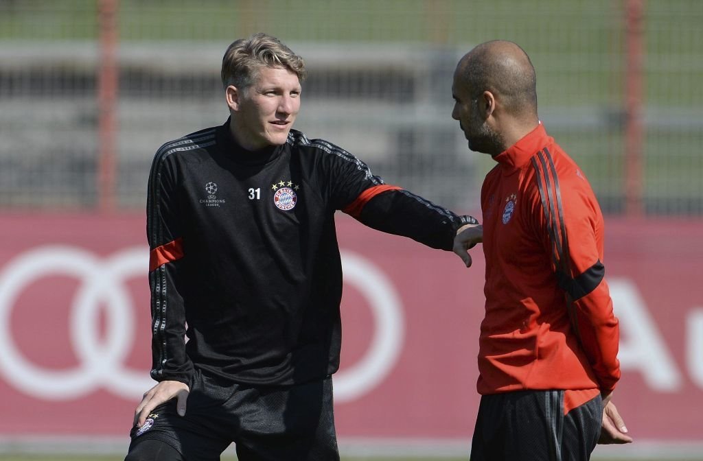 Schweinsteiger, que puede volver hoy al equipo, charla con Guardiola.