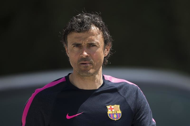 El entrenador del FC Barcelona, Luis Enrique Martínez