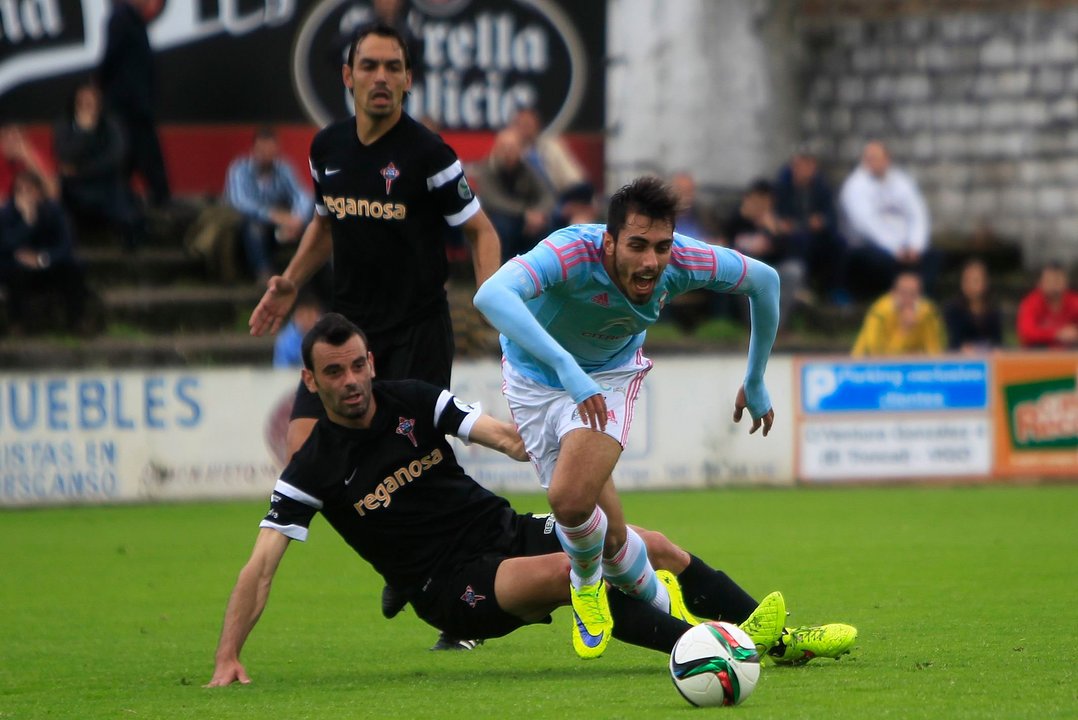 Borja Iglesias marcó un golazo que metió al Celta B de nuevo en el partido y reclamó un penalti en el tramo final del encuentro.