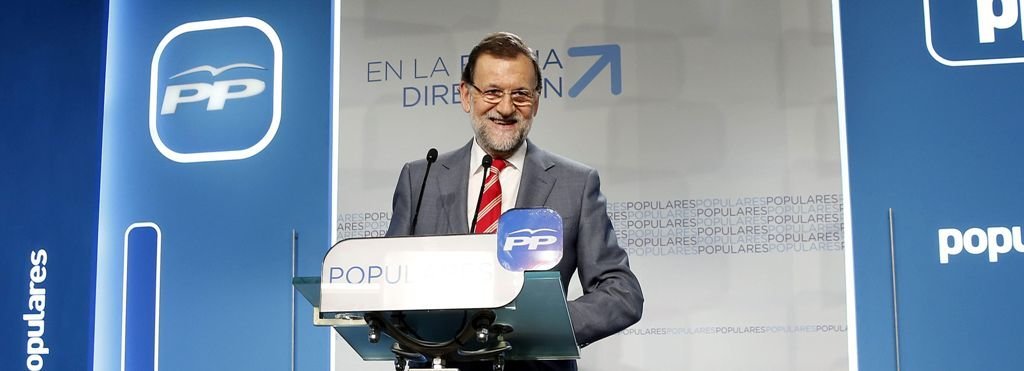 El presidente del Gobierno, Mariano Rajoy, durante su comparecencia de ayer.