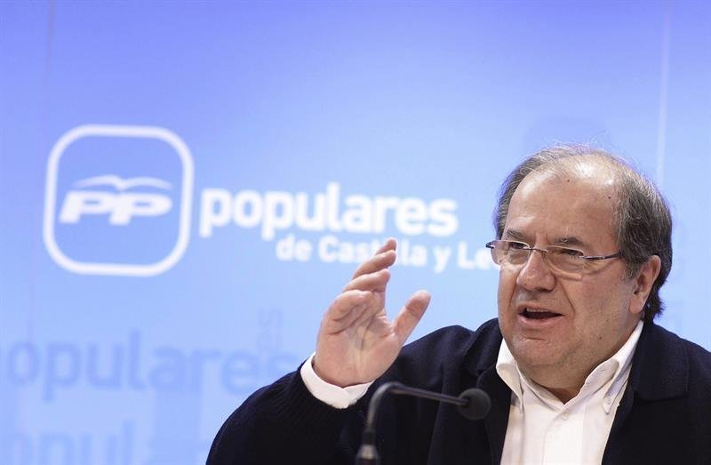 El candidato del PP a la presidencia de la Junta de Castilla y León, Juan Vicente Herrera