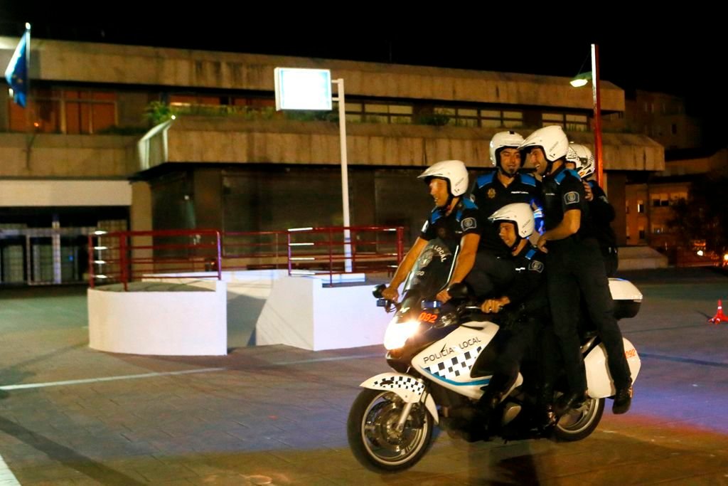 La Policía Loal ensaya en moto los actos  de la patrona