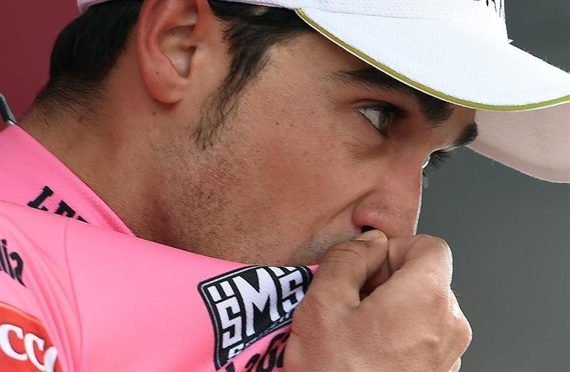 El ciclista español del Tinkoff-Saxo Alberto Contador