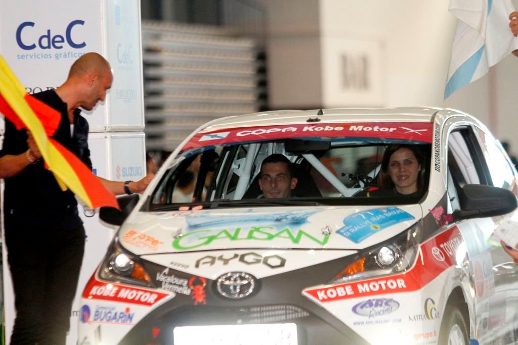 Eva Costas y Roberto Durán, uno de los coches que presente la escudería Rías Baixas para la disputa de su rally.