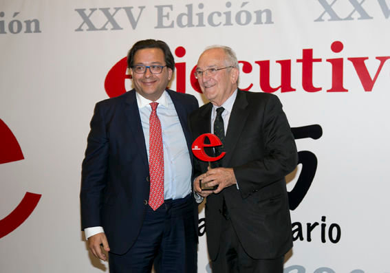 Solano recogió en Madrid el premio 'Ejecutivos'.
