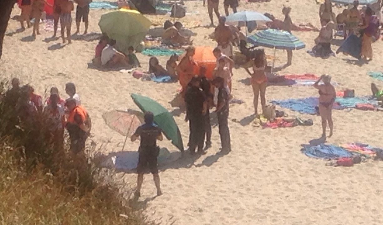 Un hombre falleció esta tarde en la viguesa playa de La Fuente