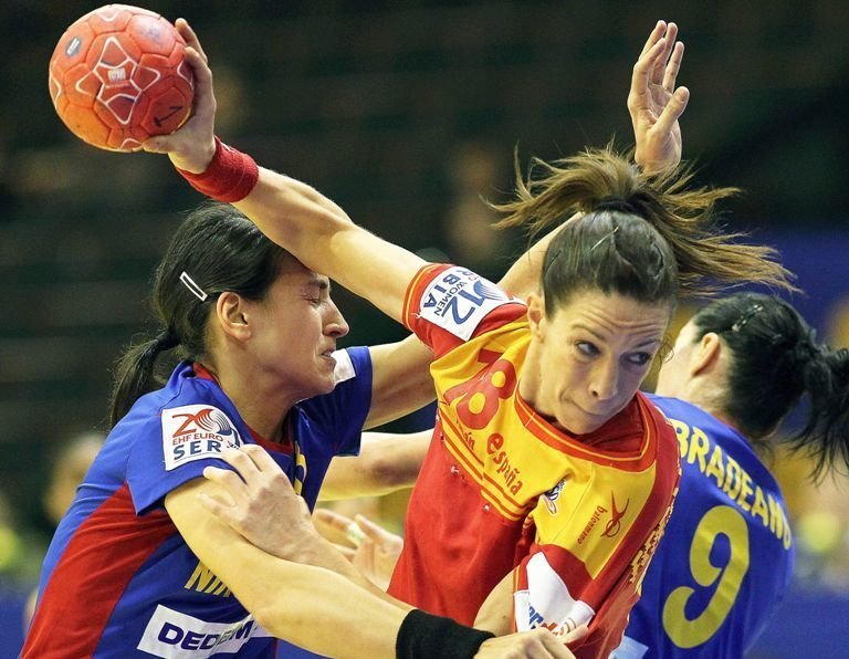 La viguesa Begoña Fernández, con la selección española.