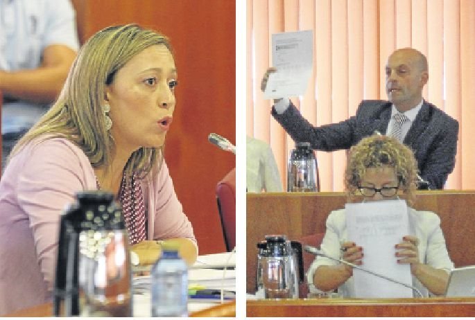 Elena Muñoz y Jaime Aneiros debatieron sobre las cuentas de 2014 y la ejecución de 2015