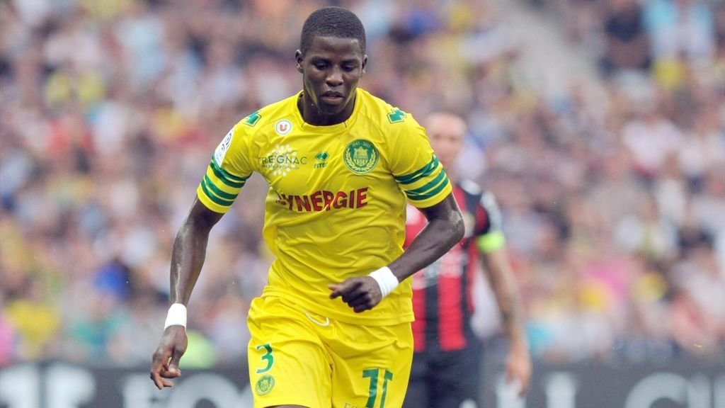 El senegalés Papy Djilobodji, duranet un partido con el Nantes, su equipo los seis últimos años.