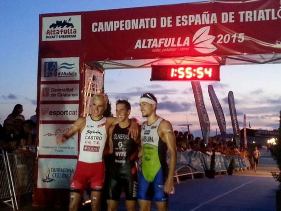David Castro, Nan Oliveras y Uxío Abuín formaron el podio del Campeonato de España.